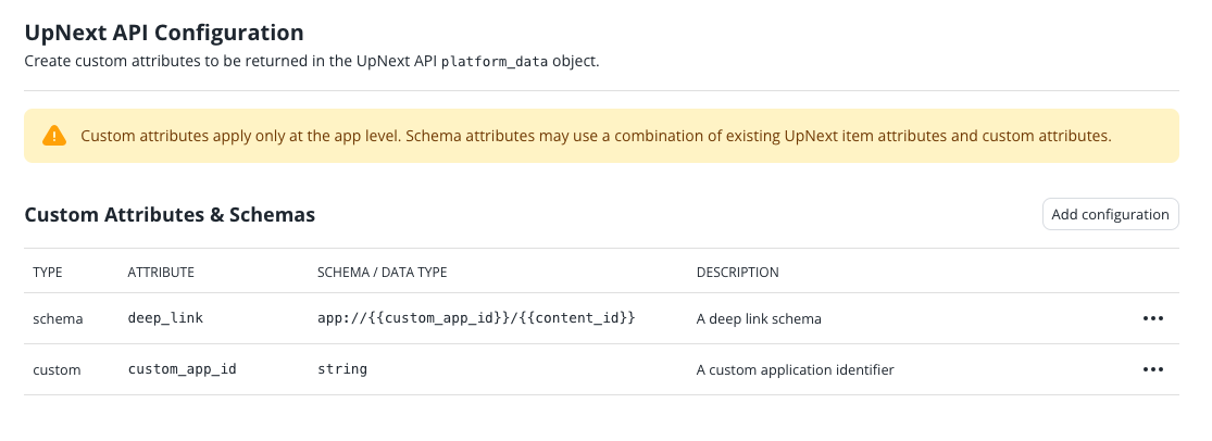 Custom Schema Definition